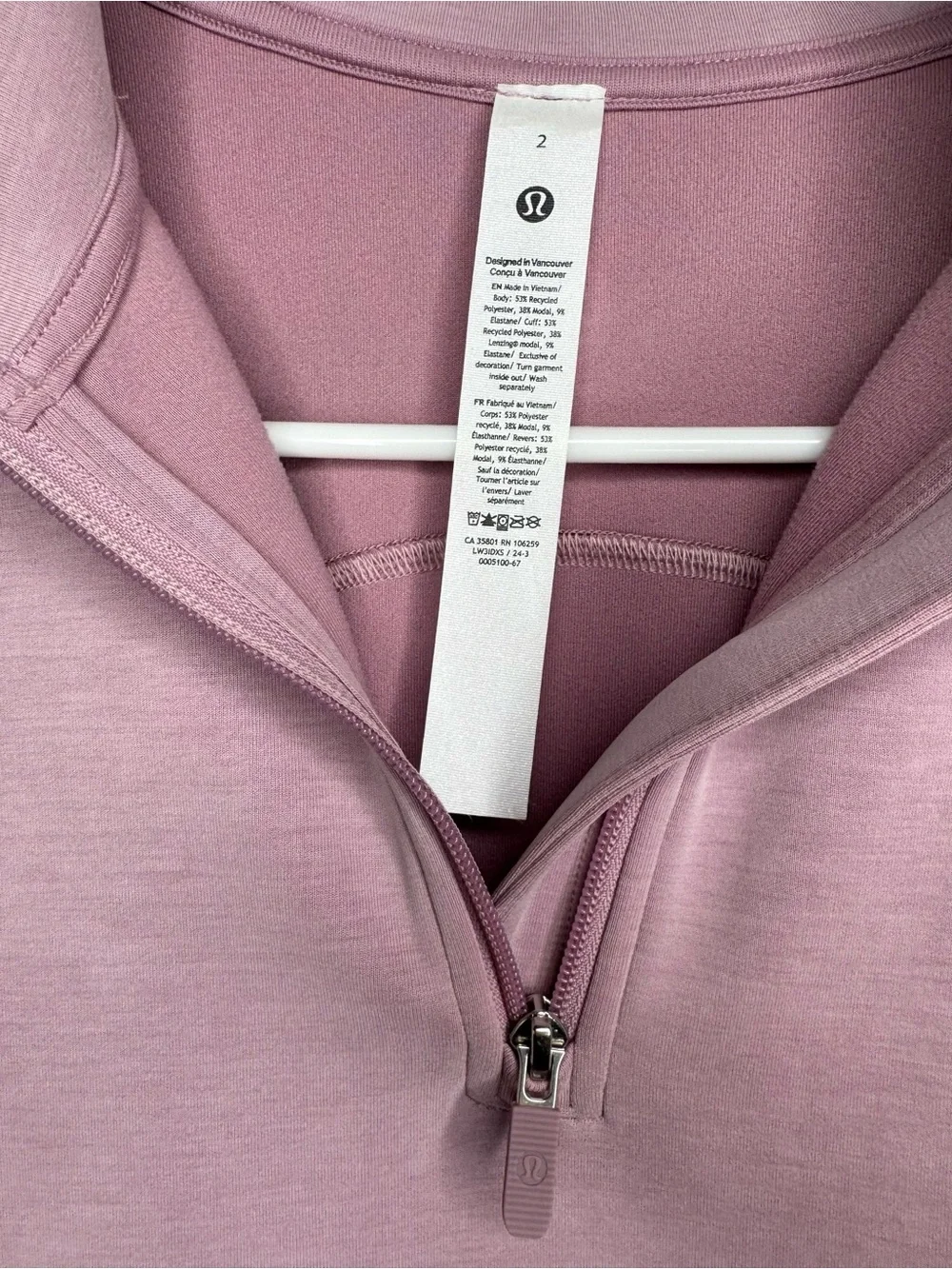 Lululemon Brushed Softstreme Half Zip